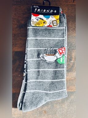 FRIENDS Officially Licensed Set of 2 Pairs of Crew Socks